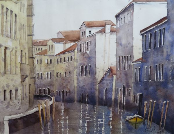 Venedig, 2014, 45 x 32 cm, Ingrespapier