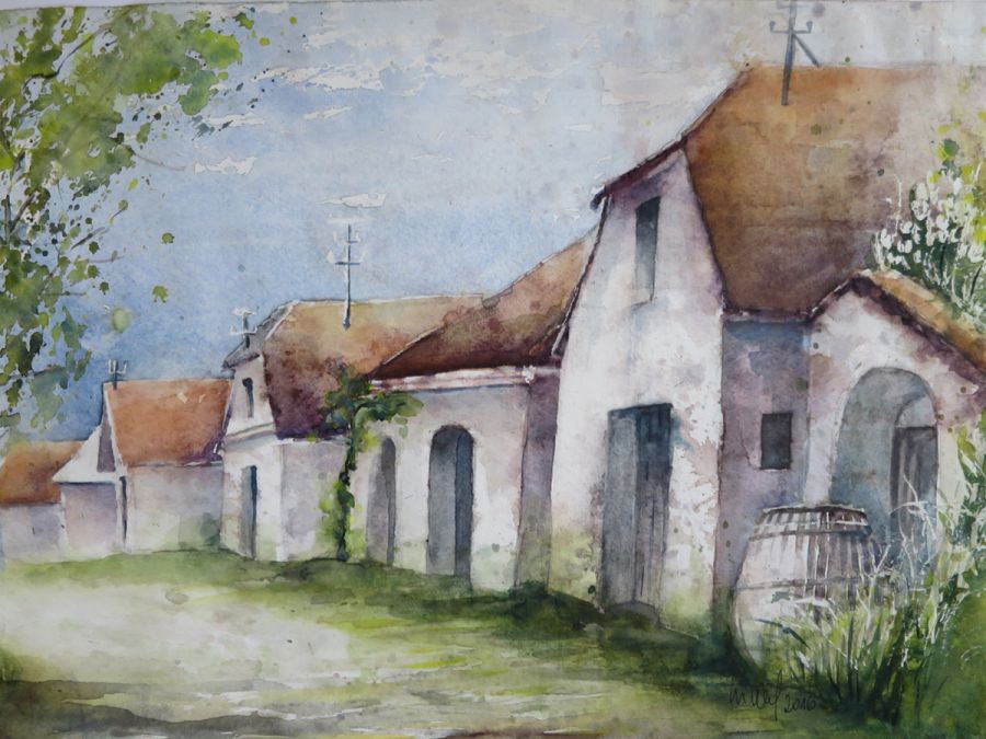 Kellergasse Zellerndorf, 2016, 45 x 32 cm, Ingrespapier