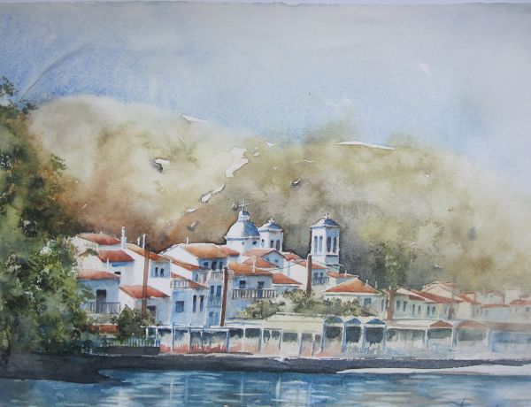 Samos, 2014, 45 x 32 cm, Ingrespapier