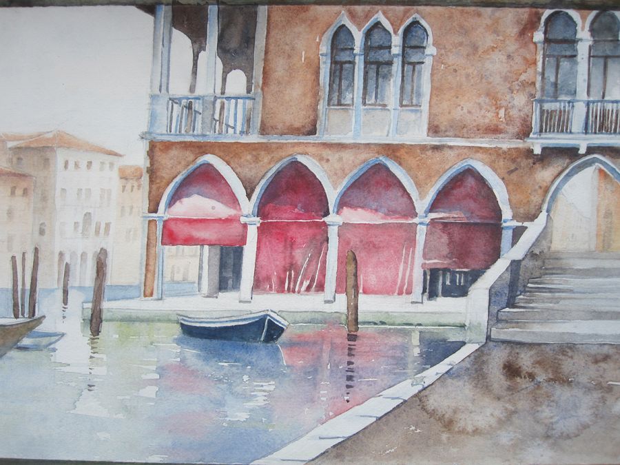 Venedig - Pescheria, 2014, 45 x 32 cm, Ingrespapier